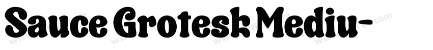 Sauce Grotesk Mediu字体转换